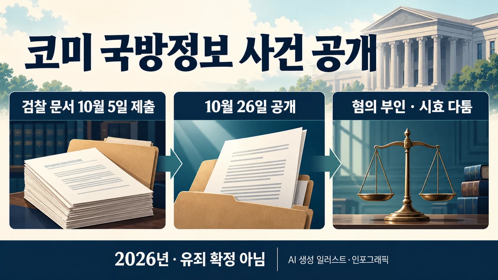 코미 국방정보 사건 공개…검찰 제출 문서·공소시효 놓고 대립