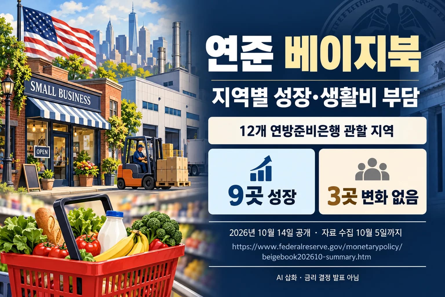 연준 베이지북, 성장 이어져도 연료비 부담 확대…소비·고용은 지역별 온도차