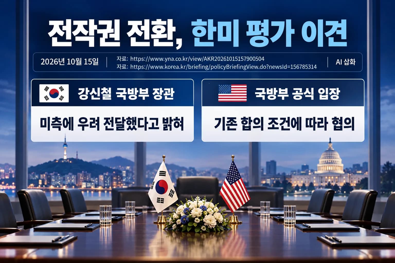 강신철, 전작권 기준 논쟁에 미측 우려 전달…기존 합의 원칙 재확인