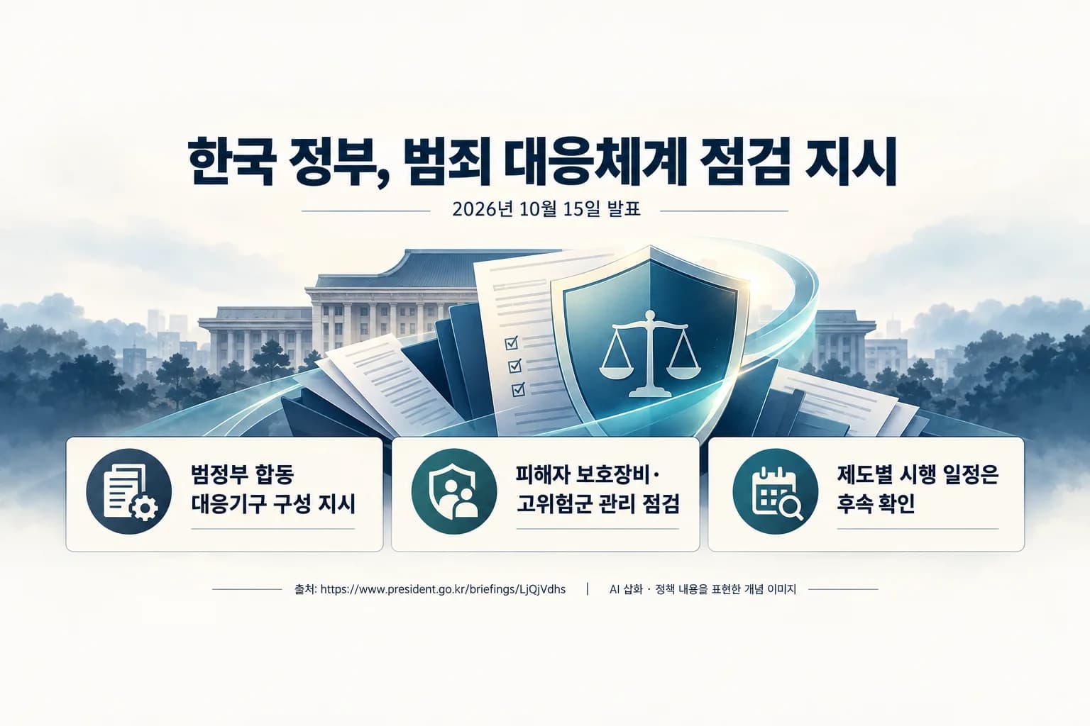 한국 정부, 관계성·무차별 범죄 대응 점검…피해자 보호·가해자 관리 강화 추진