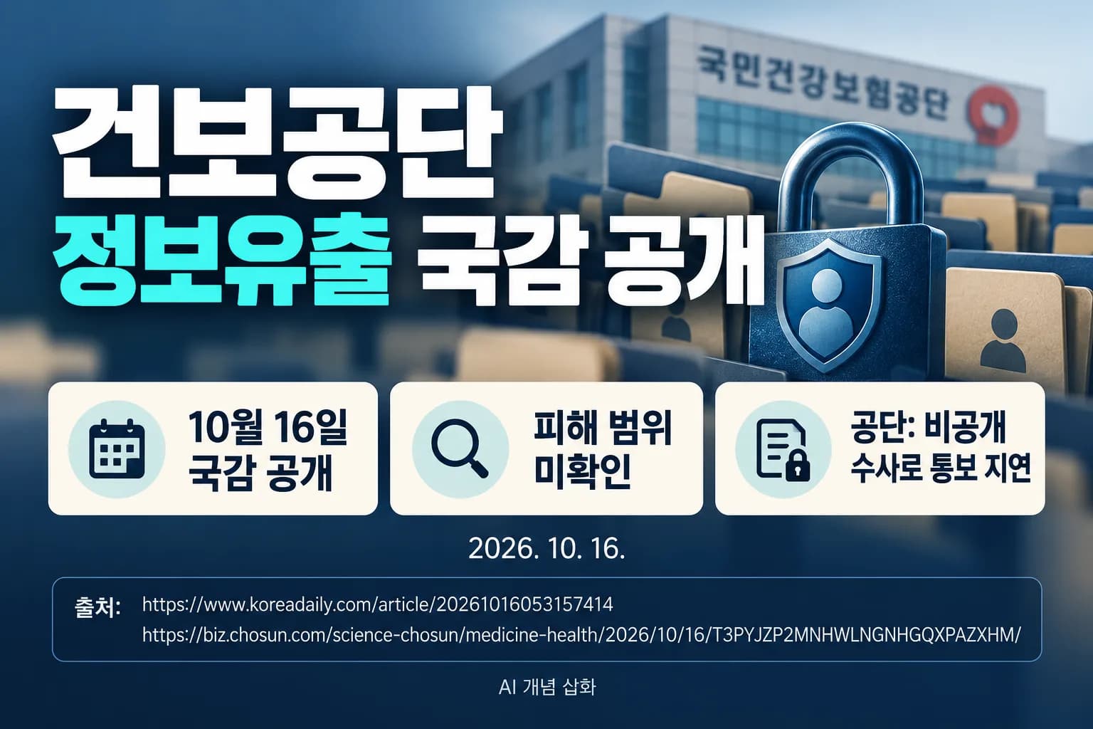건보공단 개인정보 판매 사건, 피해자 통보 지연 국감서 쟁점