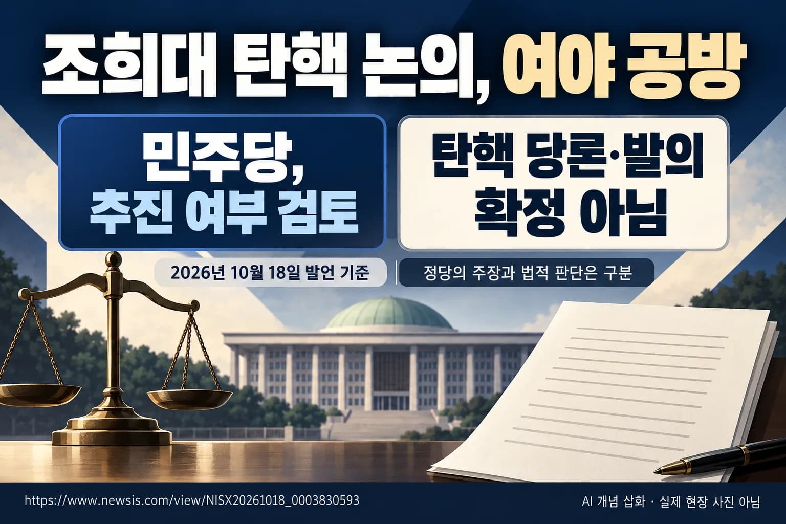 조희대 탄핵 논의 놓고 여야 충돌…민주당, 추진 여부 검토