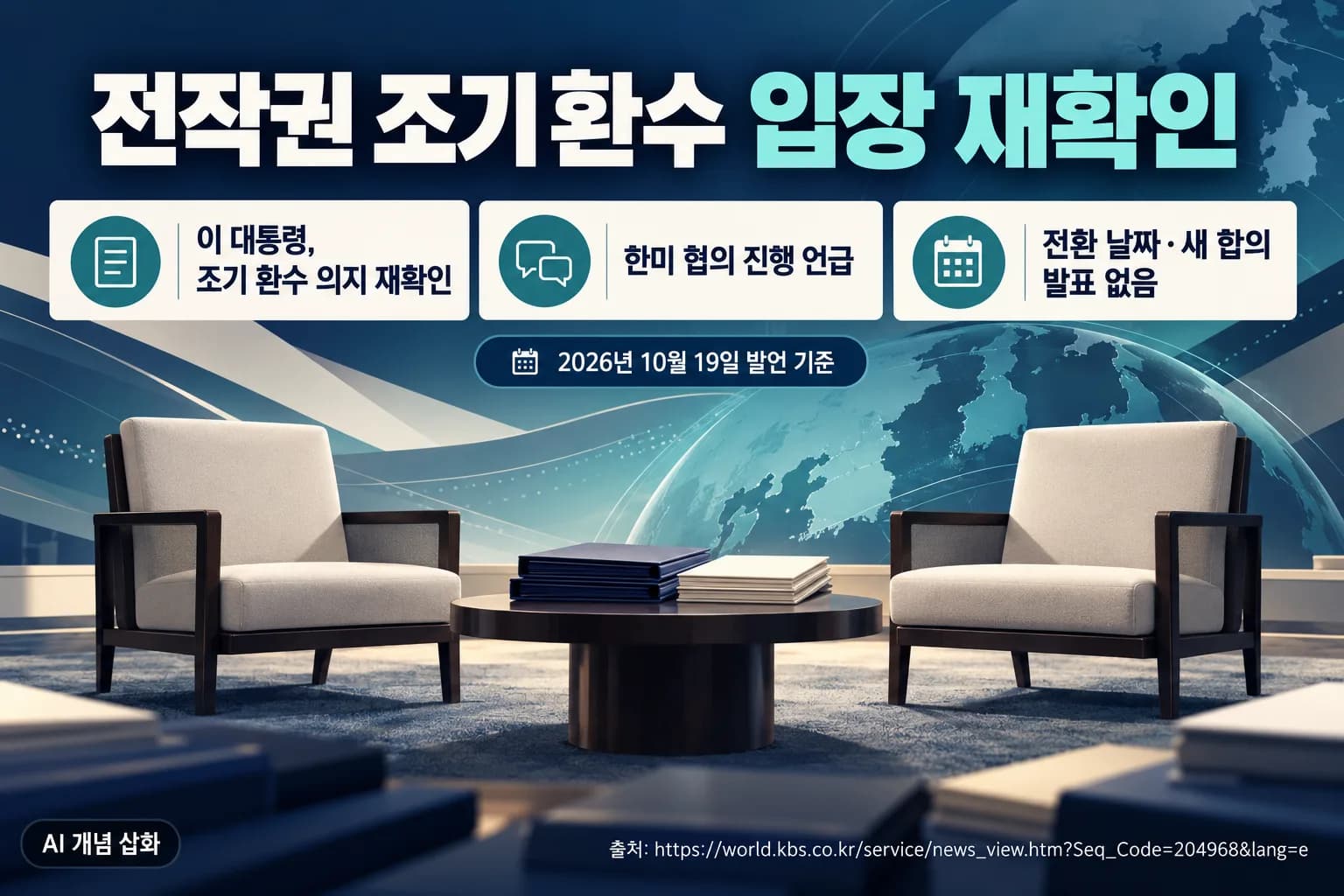 이 대통령, 전작권 조기 환수 재확인…한미 협의 방향 강조