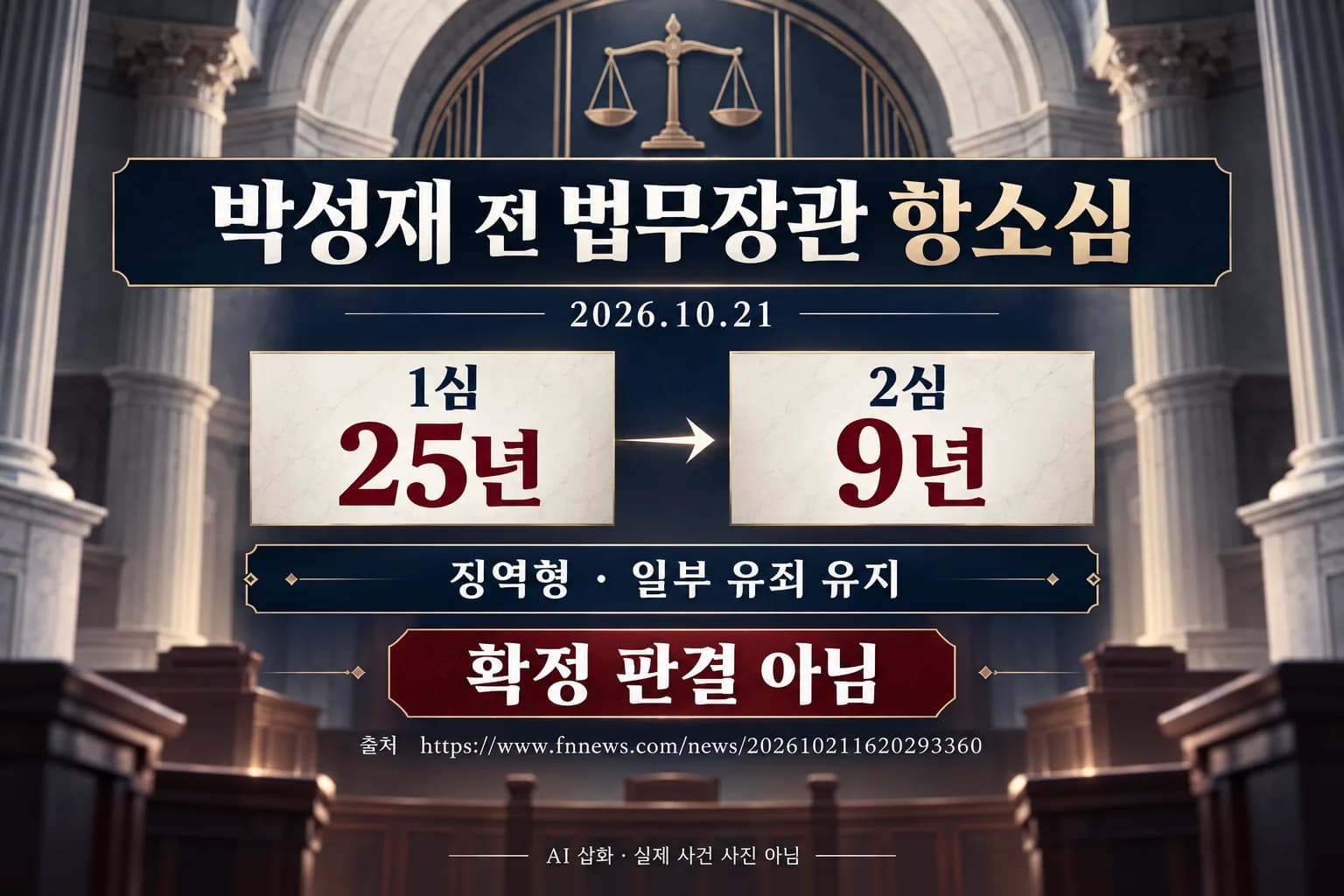 박성재 전 법무장관 2심 징역 9년…내란 혐의 일부 유죄 유지
