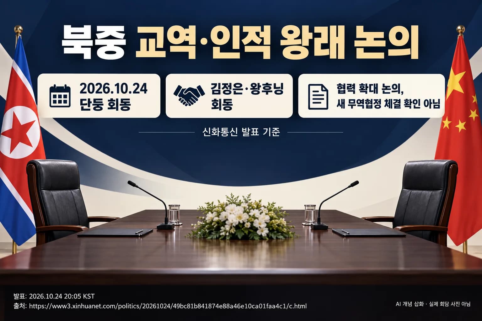 김정은, 단둥서 왕후닝과 회동…북중 교역·인적 왕래 확대 논의