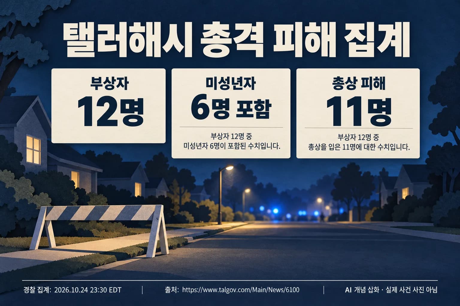 플로리다 대학가 총격으로 12명 부상…미성년자 6명 포함