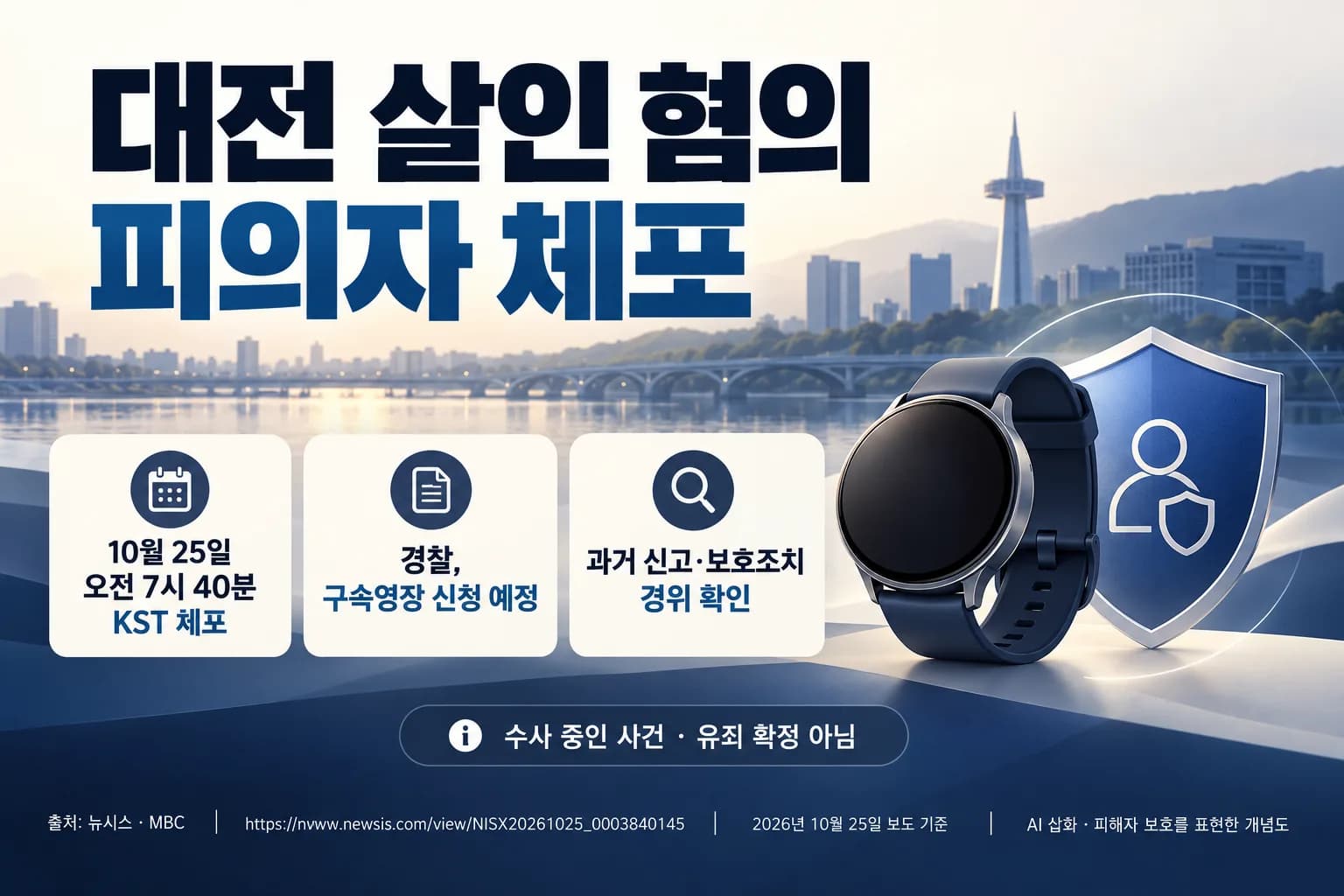 대전 여성 살해 혐의 전 연인 체포…경찰, 과거 스토킹 신고 이후 경위 수사