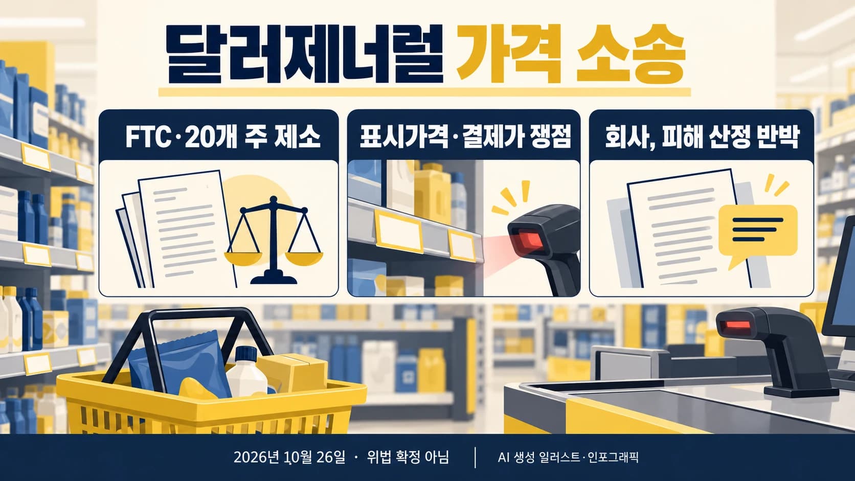 FTC·20개 주, 달러제너럴 가격 표시 소송…회사 “피해 산정 과장” 반박