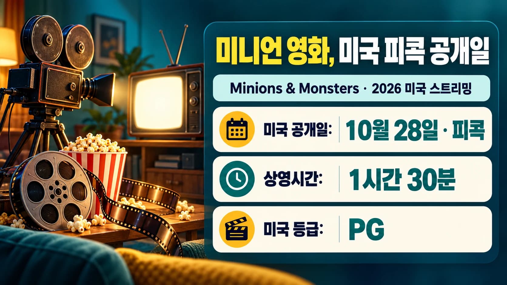 ‘Minions & Monsters’, 미국 피콕 공개일 맞아…극장 개봉 뒤 스트리밍으로