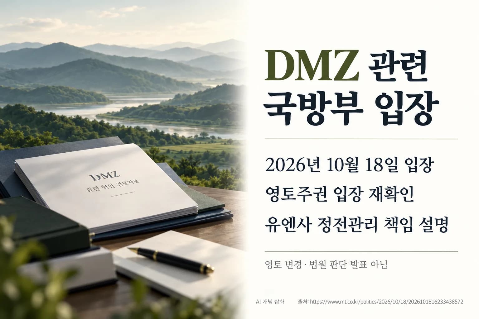 국방부, 브런슨 DMZ 발언에 영토주권 입장 재확인