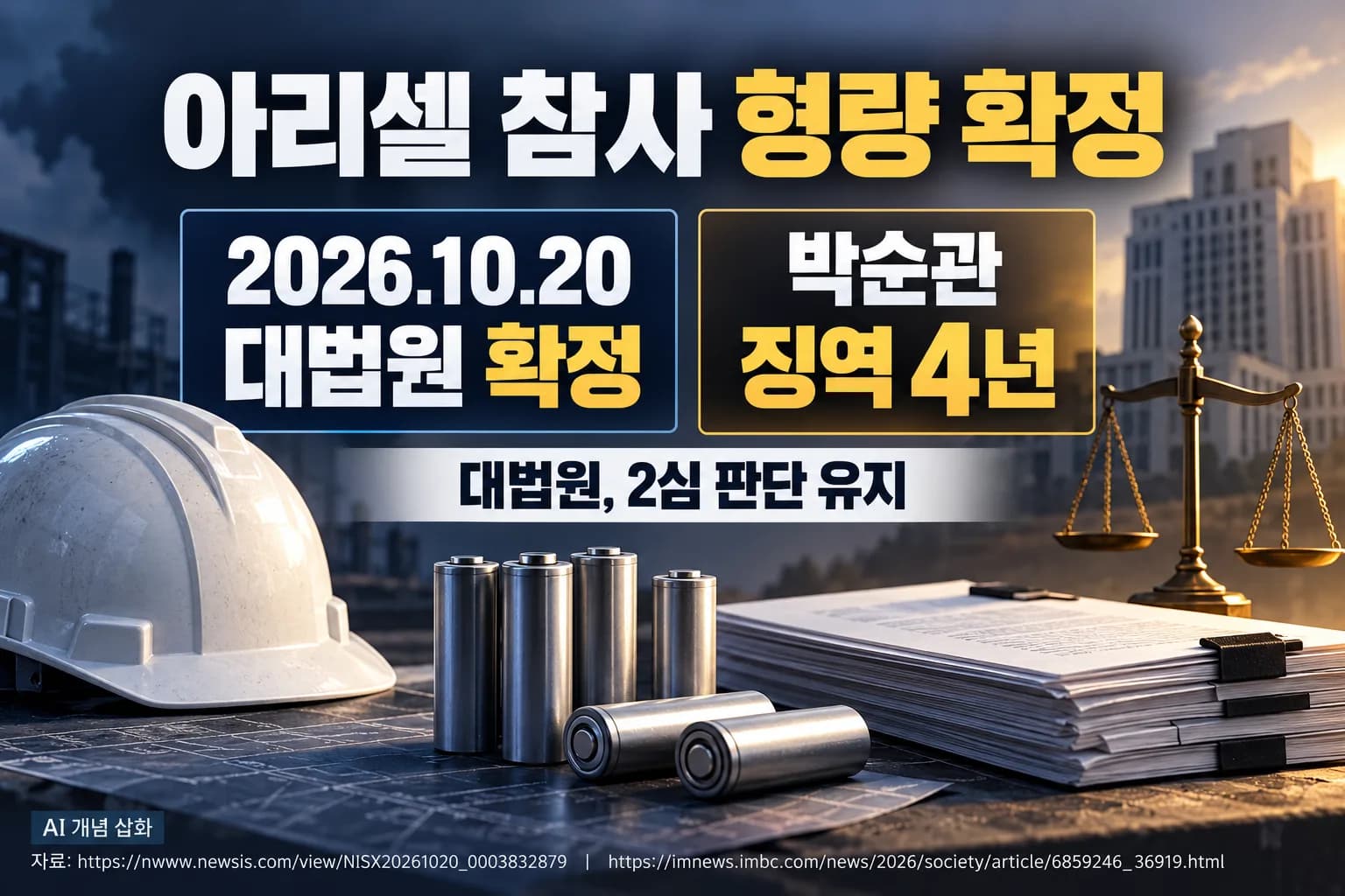 아리셀 참사 박순관 대표 징역 4년 확정…대법, 2심 감형 유지